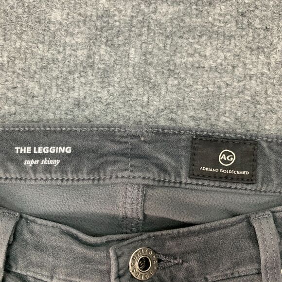 AG Adriano Goldschmied Legging Super Skinny Pant Womens 28 Gray Low Rise Stretch - Picture 4 of 12